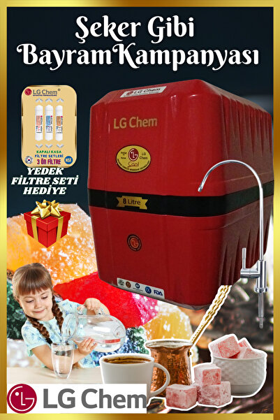 light gastro LG CHEM COOL PLUS ALKALİ PH TAKVİYELİ 14 AŞAMA KIRMIZI RENK SU A...