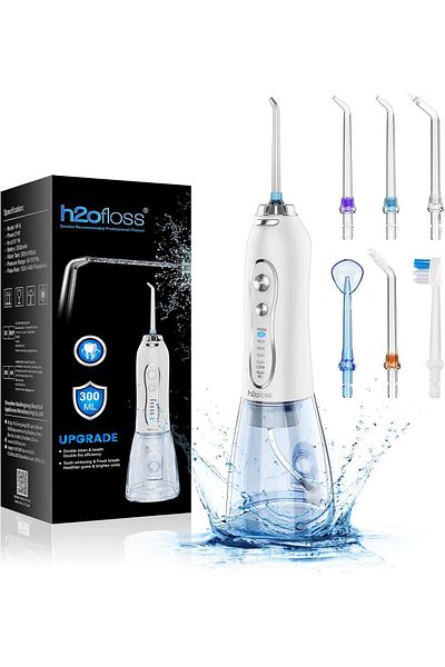 h2ofloss Water Flosser Portable Dental Oral Irrigator With
