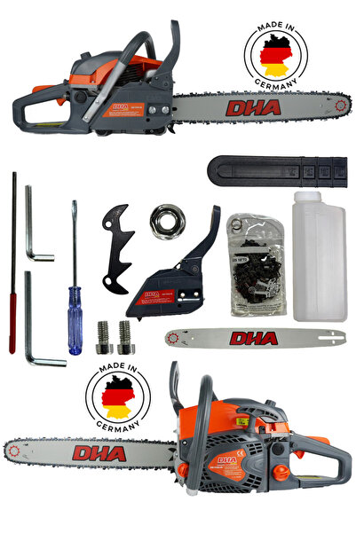 DHA EW-YD02-58 GOLD 58cc 3.6 HP Benzinli Motorlu Testere 45 cm Güçlü Ağaç Kes...