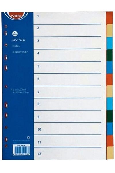 Noki Noki Diversion 1-12 (2*6 Colors) (Index Seperator) (5 Pack)
