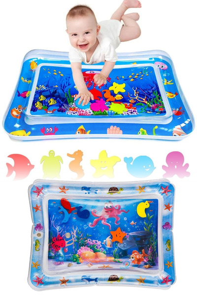 omilife Bebek Su Matı Tummy Time Aktivite Oyuncağı Su Havuzu