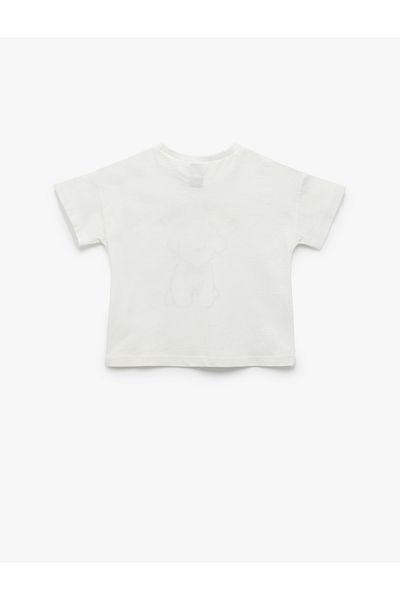 Koton Cotton Short Sleeve Crew Neck Printed T-Shirt