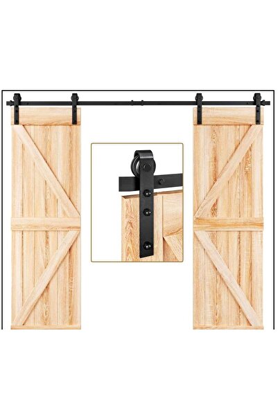 ERNAKS Sürgülü Kapı Ambar-Ahır Kapısı ÇİFT KAPILI SİSTEM 2,40 Mt Ray Dahil ( Kapının Kendisi Dahil Değildir