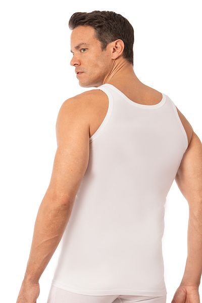 ÖZKAN underwear Özkan 0050 Men's 100% Cotton Combed Single Jersey Thick Strap Undershirt