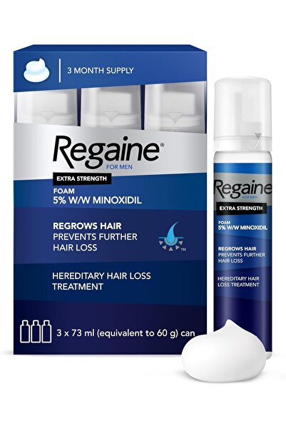 Regaine رغوة للرجال 5% 60 جرام عبوة ثلاثية