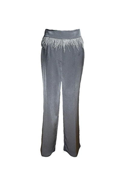 KAMEYA Seyyar Kemerli Antrasit Bol Paça Pantolon