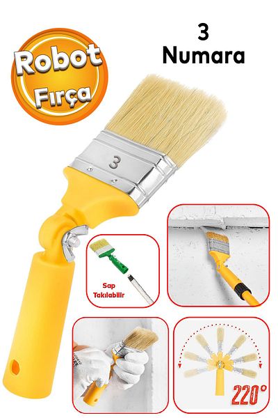 Badem10 180 Degree Bendable Robotic Scissor Painting Brush Interior Exterior