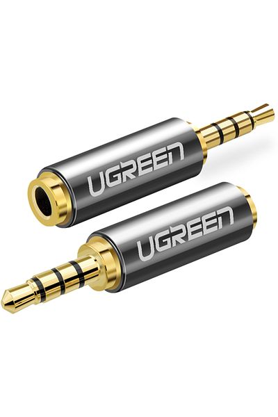 Ugreen | محول من 2.5 مم ذكر إلى 3.5 مم أنثى | رمادي