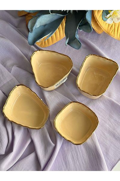 Mikasa Moor Cream 4-Piece Snack Bowl 10-8X6-4 cm