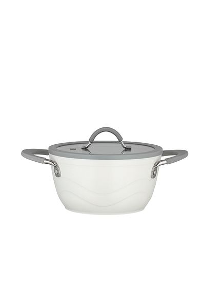 Madame Coco Albus Deep Pot - White - 18 cm