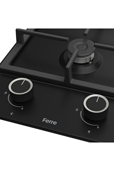 Ferre LN152 Siyah Emaye Ankastre Ocak (DÖKÜM IZGARA)