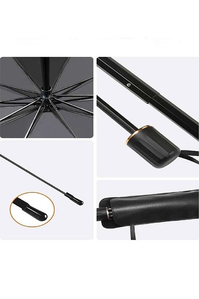 keyfisepet en keyifli sepet Auto Car Sunshade Umbrella Type Windshield Anti-Sun Foldable 140cm X 75cm