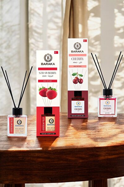 2' Li Avantajlı Çubuklu Oda Kokusu Seti 120 Ml ( ÇİLEK , KİRAZ )