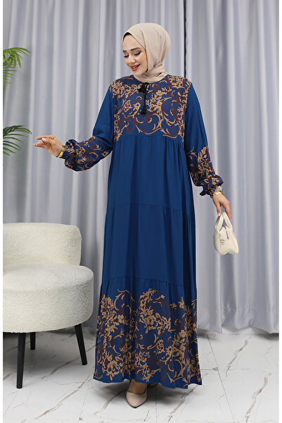 sefamerve Φόρεμα Juicy Pattern 4082-06 σε βενζίνη