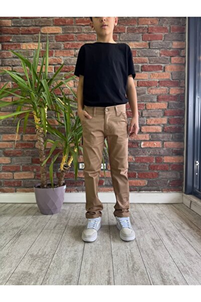 WKM Παντελόνι Chino από λινό σερβιτόρα για αγόρι