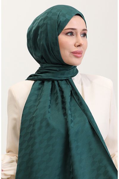 sefamerve Σάλι Cocoon Jacquard 90187-15 Emerald Green