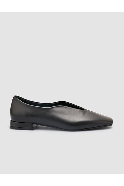 Cabani 100% Genuine Leather Black Women's Ballerinas