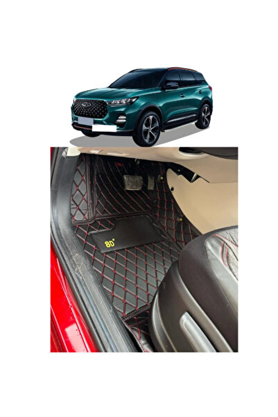 8D Chery Tiggo 7 Pro Max 2023 Sonrası Aracına Özel 8D Çift Katmanlı Havuzlu Paspas Takımı