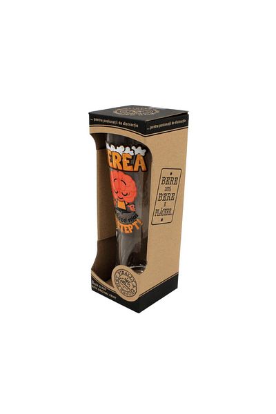 BM GİFT DESİGN Beer glass Beer makes you smarter 500ml