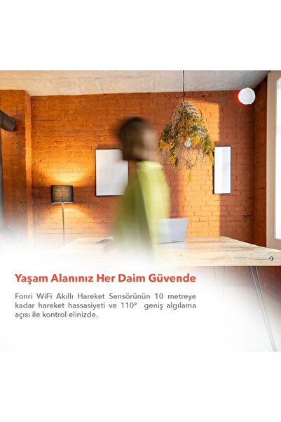 Fonri Akıllı Hareket Sensörü, Google Asistan, Siri Destekli, Uzaktan Kontrol, Tuya Destekli