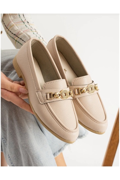 MODA Kadın Babet Toka Detaylı Şık Rahat Ortopedik Günlük Ayakkabı