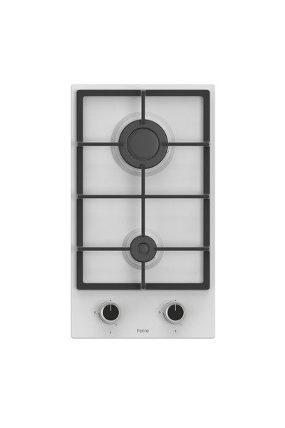 Ferre LN153 Beyaz Emaye Ankastre Ocak (DÖKÜM IZGARA)