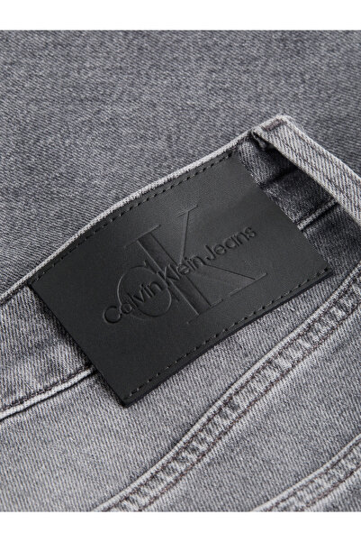 Calvin Klein Erkek Slim Gri Jeans