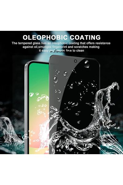 m.tk moveteck واقي شاشة شبح متوافق مع هاتف Samsung Galaxy A36 / A56، زجاج حماية للخصوصية 5D غير قابل للكسر