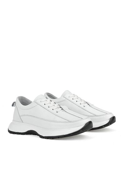 Ziya Tenis din piele Singer pentru femei - alb