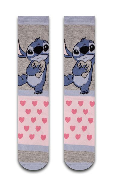 Neşeli Çoraplar Cute Stitch Colorful Men's Socks
