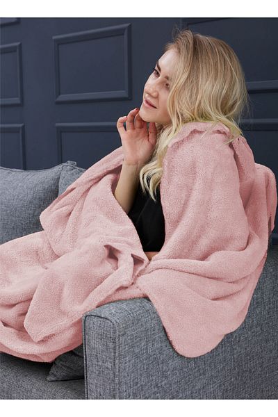 Mislina Home Deluxe Wellsoft Blanket Powder Double 200x220 cm