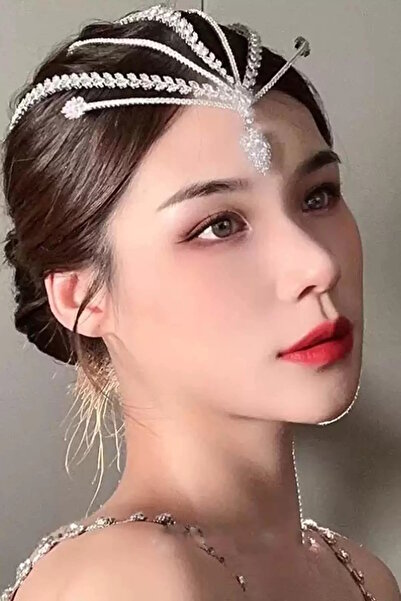 CAŞ DEKORASYON Accesoriu de păr cu design de mireasă/henna/engajament/promisi...