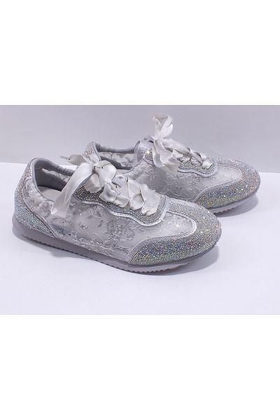 Guja Transparent Shoes with Rhinestones and Sequins (the Mold Is Small)