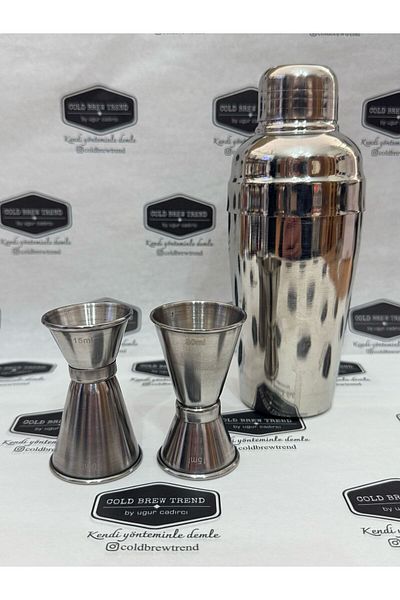 COLD BREW TREND by ugur cadirci Jigger 15/30 ml Double Sided - Cocktail Glass Jigger