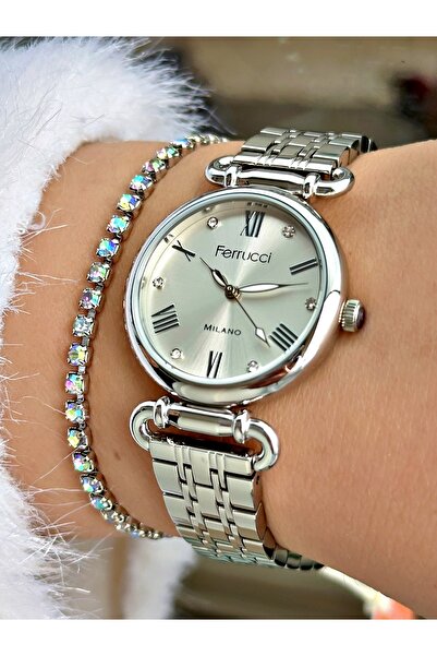 Ferrucci FERRUCCİ GÜMÜŞ METAL KADIN KOL SAATİ