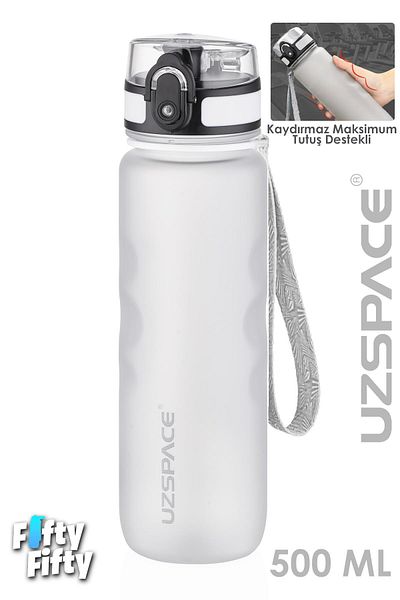 Uzspace 500 ml Non-Slip Maximum Grip Assisted Tritan Water Bottle -Ffuz1215