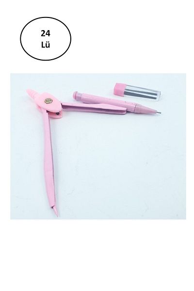 biltekno Alray Tgb Pink Color Metal Compasses 24 Pieces