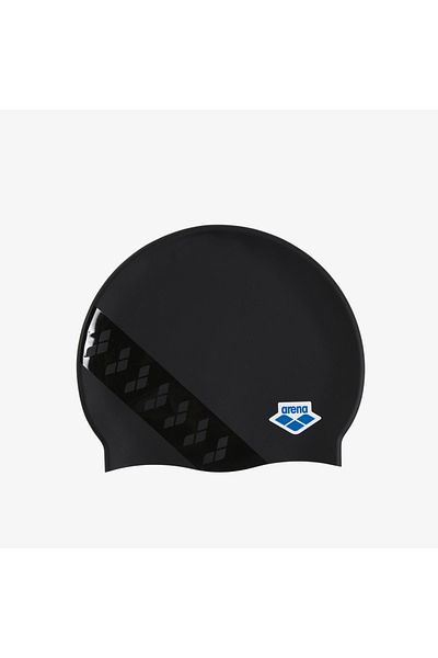 ARENA Team Stripe Unisex Black Swimming Cap