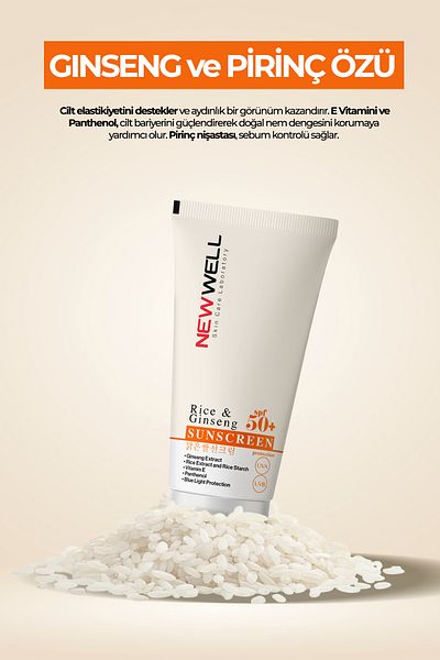 New Well Rice & Ginseng Spf50+ Sunscreen 50ml