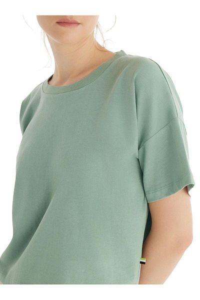 Blackspade Γυναικείο Πράσινο Oversize κοντομάνικο βαμβακερό T-shirt C2T5N5O06
