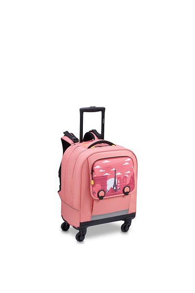 Delsey BTS  4 Wheel Vertical Backpack - 15.6" Pink Printing