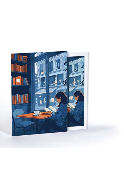 GUGUK Kahve Ve Kitap, Özel Tasarım Kılıflı A4 Poster