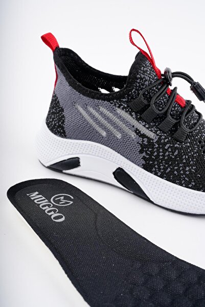 MUGGO Jetson Günlük Unisex Çocuk Garantili Bağcıklı Rahat Sneaker Spor Ayakkabı