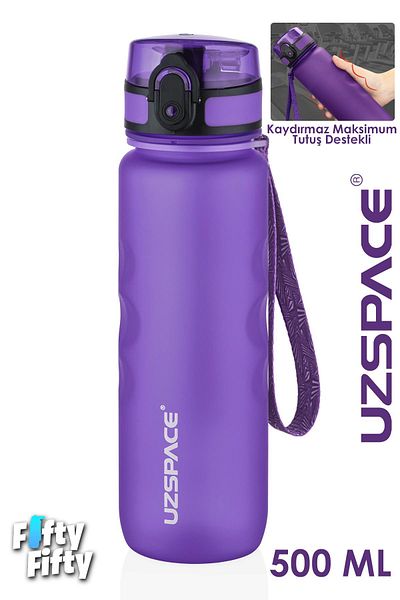 Uzspace 500 ml Non-Slip Maximum Grip Assisted Tritan Water Bottle -Ffuz1215