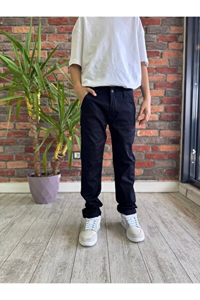 WKM Παντελόνι Chino από λινό σερβιτόρα για αγόρι