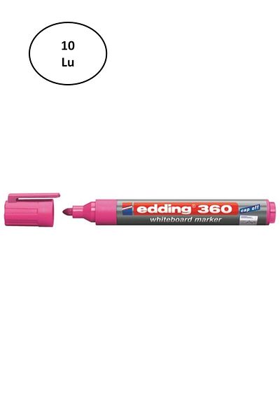 Alray Edding Whiteboard Marker Pink (E-360) Ed36009 10Pcs