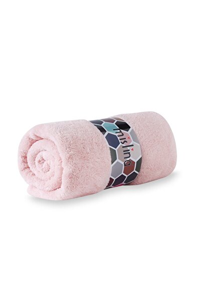 Mislina Home Deluxe Wellsoft Battaniye Pudra Çift Kişilik 200x220 cm