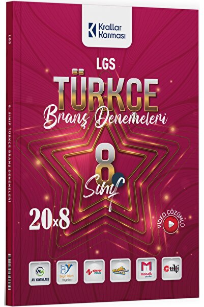 Son Viraj Yayınları Krallar Karması 8. Sınıf LGS Türkçe 20 x 8 Branş Denemeleri