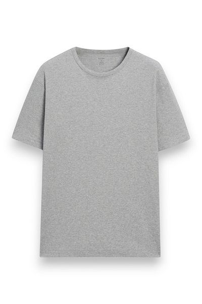 LAUMA 3-Piece O-Neck Combed Cotton Men's Undershirt T-Shirt