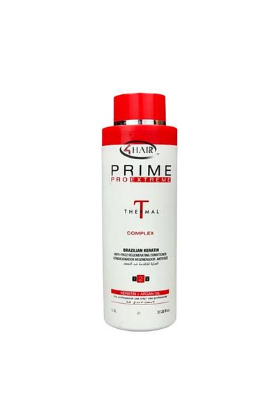 Prime Thermal Complex Brazilian Keratin Anti-Frizz Repair Hair Care Cream 1L with Argan Oil